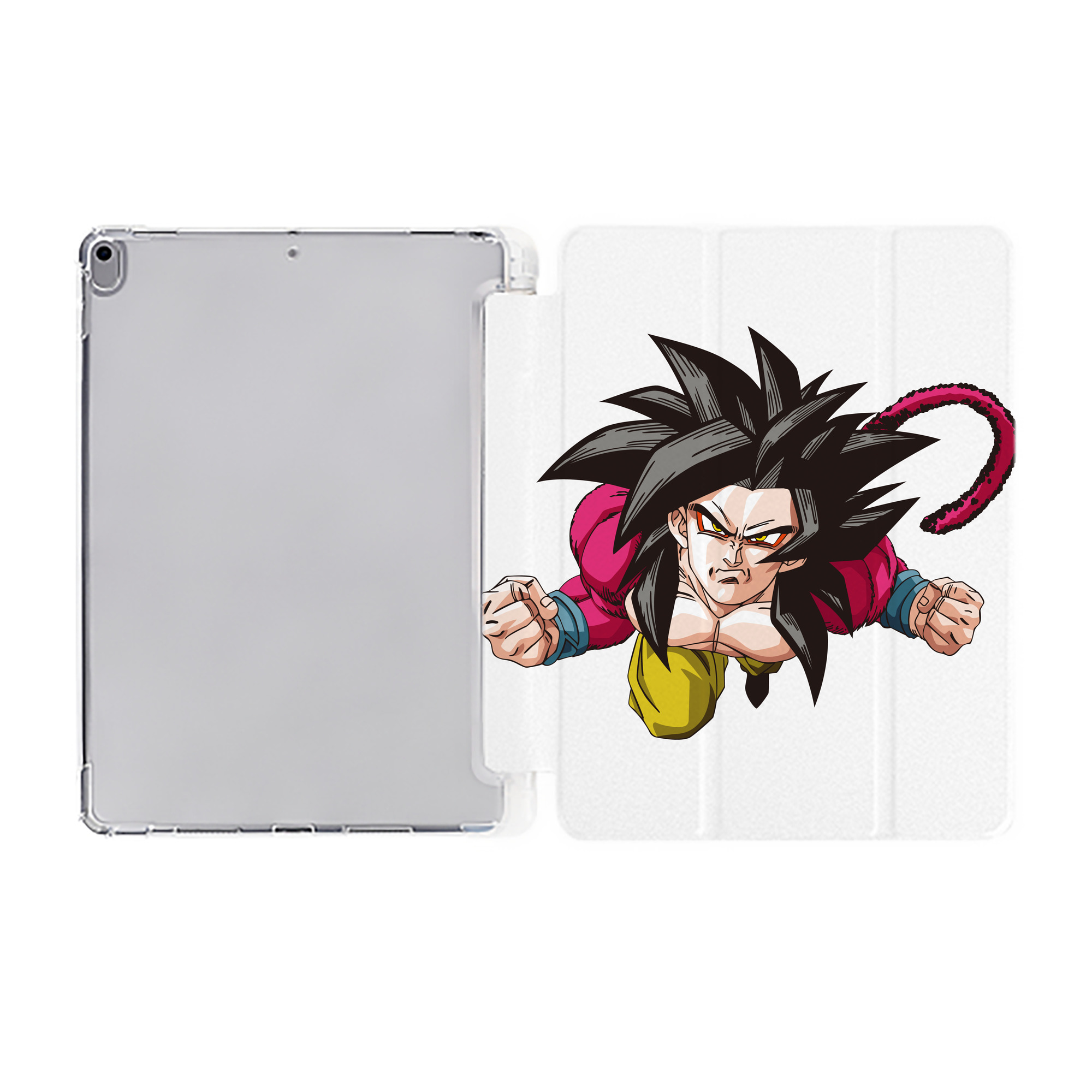 （画像用） ドラゴンボール 孫悟空（そん ごくう）Son Goku カカロット DRAGON BALL Kakarotto IPad ケース ペン収納付き 三つ折りスタンド PUレザー×シリコン 対応機種9.5/10.5/10.9インチ